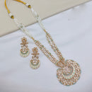 Lucentarts Jewellery Traditional Polki Kundan and Meenakari Touch Necklace Set