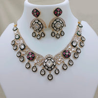 Lucentarts Jewellery Ethnic Designer Polki Kundan Stone Necklace Set