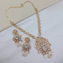 Lucentarts Jewellery Ethnic Designer Polki Kundan Stone Long Necklace Set