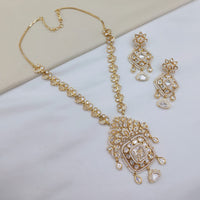 Lucentarts Jewellery Ethnic Designer Polki Kundan Stone Long Necklace Set