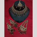 Lucentarts Jewellery Classic Crystal Stone And Pearl Choker Necklace Set