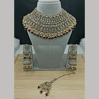 Lucentarts Jewellery Classic Austrain Stone And Pearl Choker Necklace Set