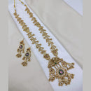 Lucentarts Jewellery Elegant Pota Stone And Pearl Long Necklace Set
