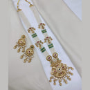 Lucentarts Jewellery Elegant Pota Stone And Pearl Long Necklace Set