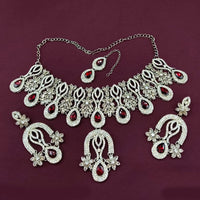 Lucentarts Jewellery Classic Crystal Stone Necklace Set
