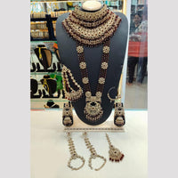 Lucentarts Jewellery Glamorous Grand Austrian Stone And Beads Bridal Statement Set