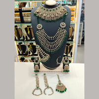 Lucentarts Jewellery Glamorous Grand Austrian Stone And Beads Bridal Statement Set