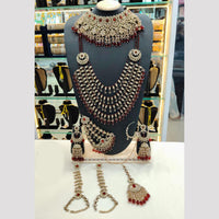 Lucentarts Jewellery Glamorous Grand Austrian Stone And Beads Bridal Statement Set