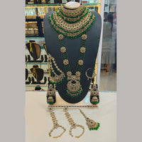 Lucentarts Jewellery Glamorous Grand Austrian Stone And Beads Bridal Statement Set