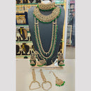 Lucentarts Jewellery Glamorous Grand Austrian Stone And Beads Bridal Statement Set