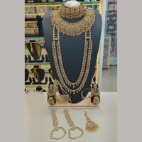 Lucentarts Jewellery Glamorous Grand Austrian Stone And Beads Bridal Statement Set