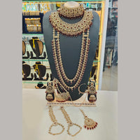 Lucentarts Jewellery Glamorous Grand Austrian Stone And Beads Bridal Statement Set