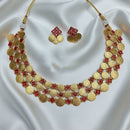 Lucentarts Jewellery Elegant Pota Stone Necklace Set