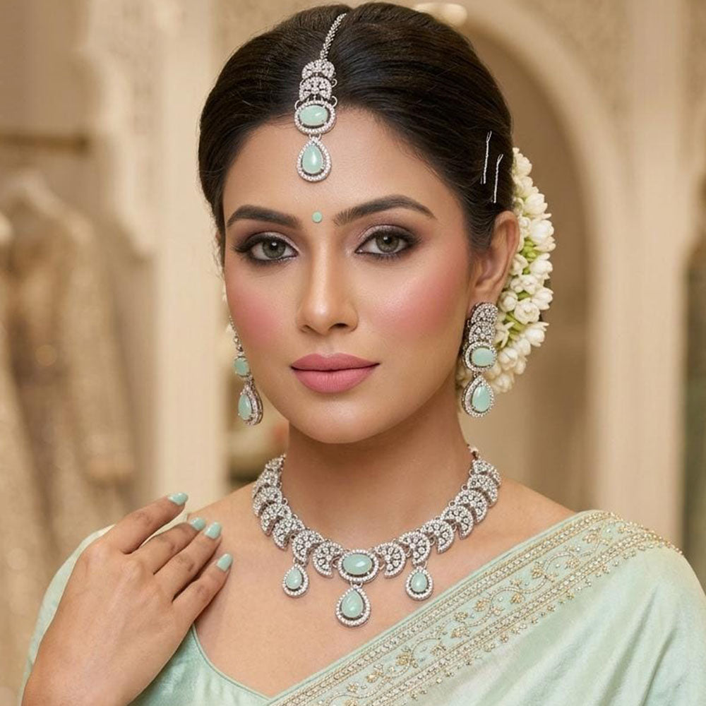 Lucentarts Jewellery Glam Austrian Stone Fashion Necklace Set