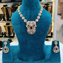 Lucentarts Jewellery Royal Polki Kundan Stone Necklace Set