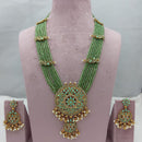 Lucentarts Jewellery Heritage Pota Stone And Pearl Long Necklace Set