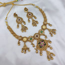 Lucentarts Jewellery Heritage Pota Stone And Pearl Necklace Set
