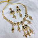 Lucentarts Jewellery Heritage Pota Stone And Pearl Necklace Set