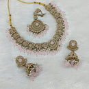 Lucentarts Jewellery Heritage Pota Stone Pearl And Beads Necklace Set