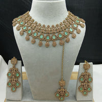 Lucentarts Jewellery Designer Crystal Stone Choker Necklace Set