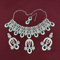 Lucentarts Jewellery Designer Pota Stone Choker Necklace Set