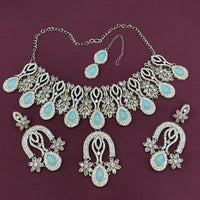 Lucentarts Jewellery Designer Pota Stone Choker Necklace Set