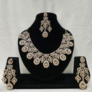 Lucentarts Jewellery Royal Look American Diamond Necklace Set