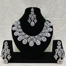 Lucentarts Jewellery Royal Look American Diamond Necklace Set