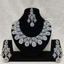 Lucentarts Jewellery Royal Look American Diamond Necklace Set