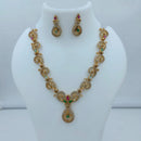 Lucentarts Jewellery Designer Pota Stone And Austrian Stone Pear Necklace Set