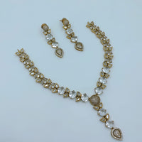 Lucentarts Jewellery Designer Crystal Stone Necklace Set