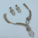 Lucentarts Jewellery Royal Look American Diamond Necklace Set