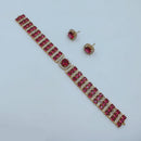 Lucentarts Jewellery Royal Look American Diamond Choker Necklace Set