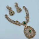 Lucentarts Jewellery Royal Look American Diamond Elephent Designe Necklace Set