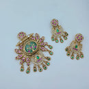 Lucentarts Jewellery Gorgeous Pota Stone And Pearl Pendant Set