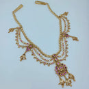Lucentarts Jewellery Traditional Pota Stone And Pearl Kamarband for Bridal & Festive Wear