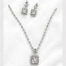 Lucentarts Jewellery Crystal Stone And Austrian Stone Necklace Set