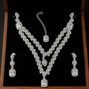 Lucentarts Jewellery Crystal Stone And Austrian Stone Necklace Set