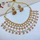 Lucentarts Jewellery Designer Pota Stone And Pearl Necklace Set