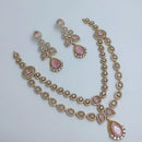 Lucentarts Jewellery Sparkling American Diamond Necklace Set for Women