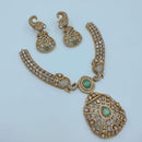 Lucentarts Jewellery Sparkling American Diamond Necklace Set for Women