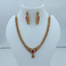 Lucentarts Jewellery Sparkling American Diamond Necklace Set for Women