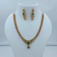 Lucentarts Jewellery Sparkling American Diamond Necklace Set for Women