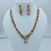 Lucentarts Jewellery Sparkling American Diamond Necklace Set for Women