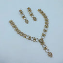 Lucentarts Jewellery Sparkling American Diamond Necklace Set for Women