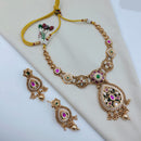 Lucentarts Jewellery Premium Pota Stone And Pearl Necklace Set
