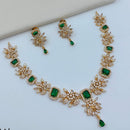 Lucentarts Jewellery Sparkling American Diamond Necklace Set for Women