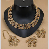 Lucentarts Jewellery Sparkling American Diamond Necklace Set for Women
