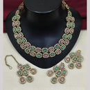 Lucentarts Jewellery Sparkling American Diamond Necklace Set for Women