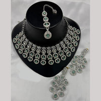 Lucentarts Jewellery Crystal And Kundan Stone Necklace Set for Women